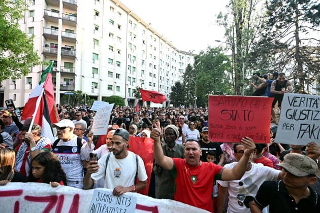 Italy: Protests following the death of Abderrahim Fakir in Bologna