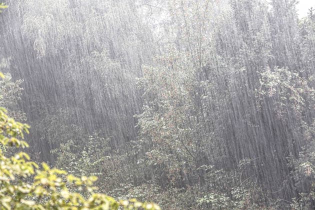 North Rhine-Westphalia, heavy rain in Essen