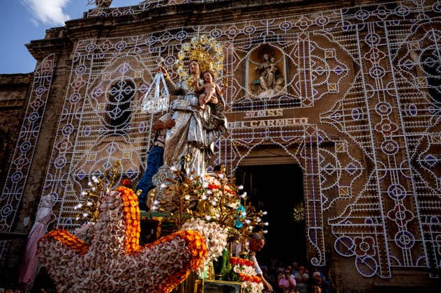 Italy, Procession of Our Lady of Mount Carmel in Palermo