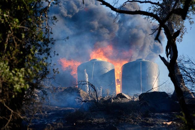USA, wildfires in California