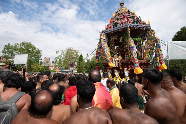 North Rhine-Westphalia, Hindu temple festival in Hamm