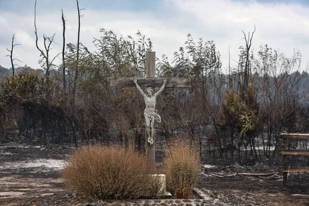 France, forest fires in the Gironde department