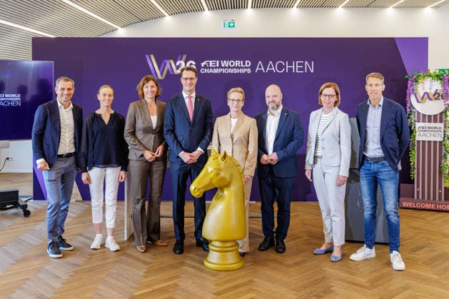 North Rhine-Westphalia, press conference in Düsseldorf on the 2026 World Equestrian Games in Aachen