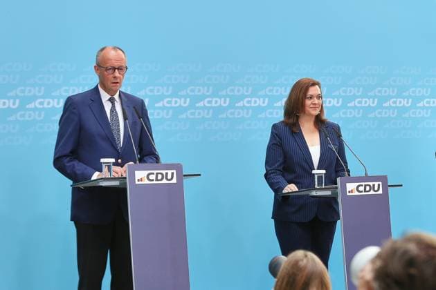 Berlin, press conference following the CDU Federal Executive Committee meeting at the Konrad-Adenauer-Haus