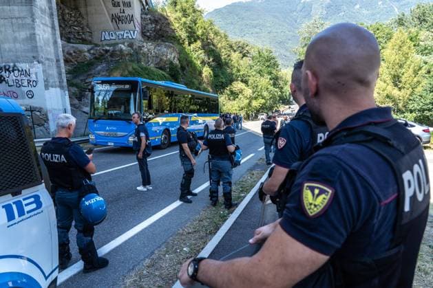Italy: Police checks following the Alta Felicita Festival in Turin