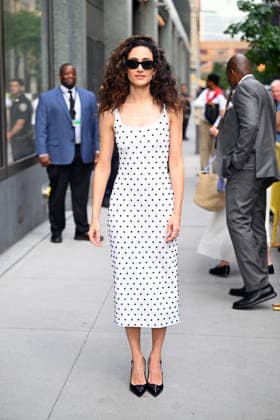 Celebrities, guests on *Good Morning America* in New York