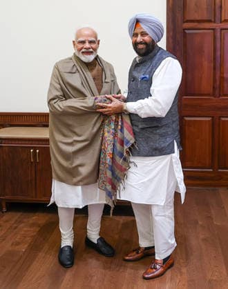 India: Narendra Modi meets BJP leaders from Punjab in New Delhi