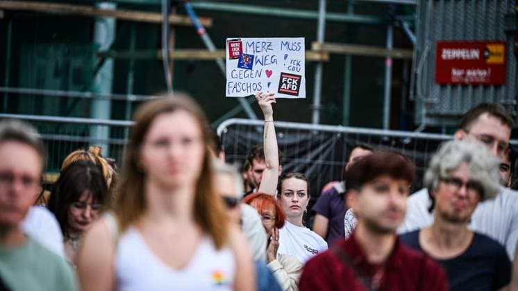 Berlin, attack on Christopher Street Day, vigil in Bochum