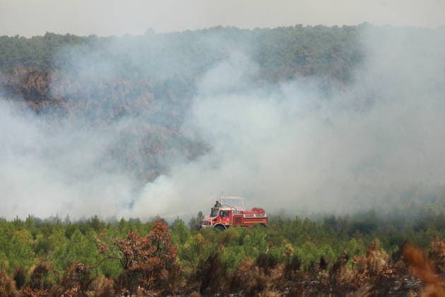 France, forest fires in the Gironde department