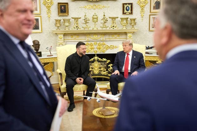 USA: Donald Trump welcomes Volodymyr Zelenskyy in Washington DC