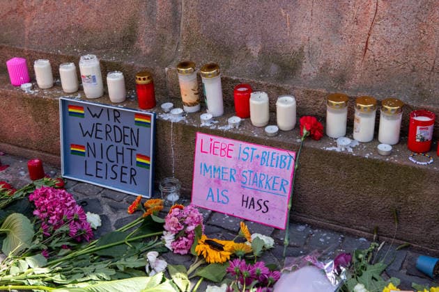 Berlin, attack on Christopher Street Day, commemoration in Leipzig