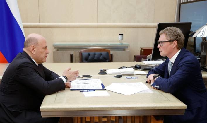 Russia: Mikhail Mishustin meets Daniil Yegorov, head of the tax authority