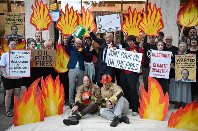 London, demonstration for a fossil-free London