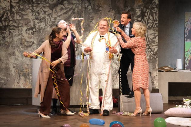 Germany, photo shoot for the comedy *Till Death Do Us Part*