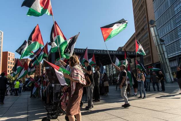 Berlin, pro-Palestine demonstration