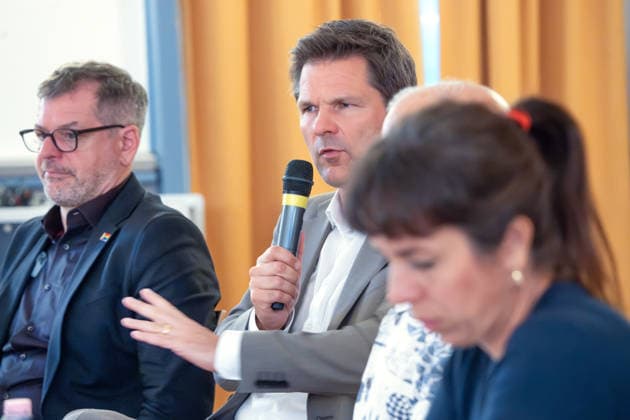 Berlin, panel discussion on a possible ban on the AfD with the parties’ leading candidates