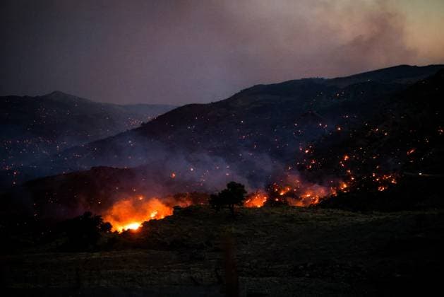 Greece, wildfires on Crete