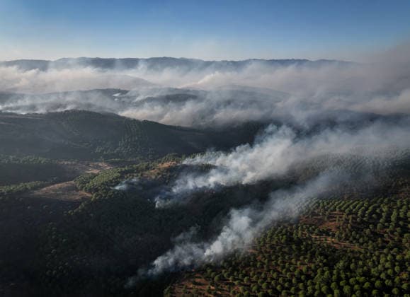 Turkey, forest fires in Balikesir