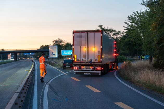 Hesse: Lorry hits pedestrian on the A60 near Rüsselsheim am Main