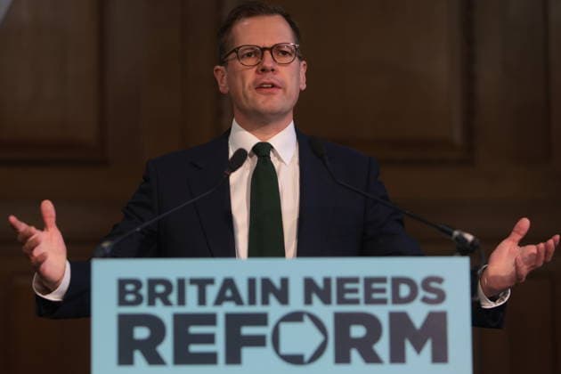 United Kingdom, Reform UK press conference with Robert Jenrick in London