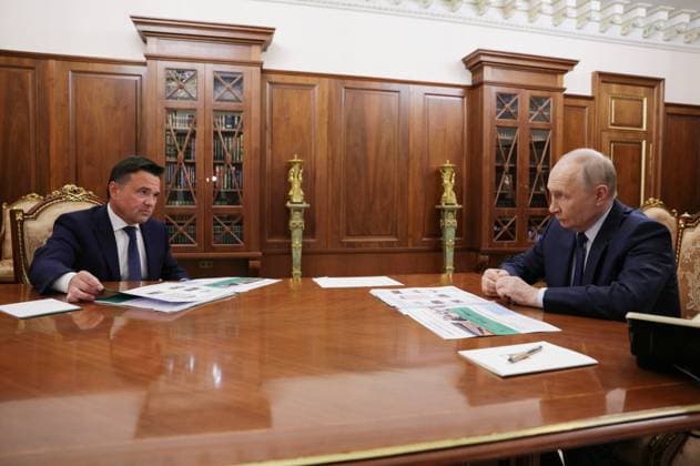 Russia: Vladimir Putin meets Andrei Vorobyov in Moscow