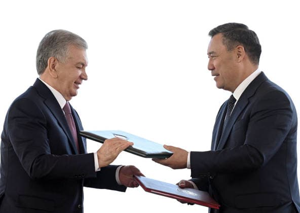 Kyrgyzstan: Meeting between Sadyr Japarov and Shavkat Mirziyoyev in Cholpon-Ata