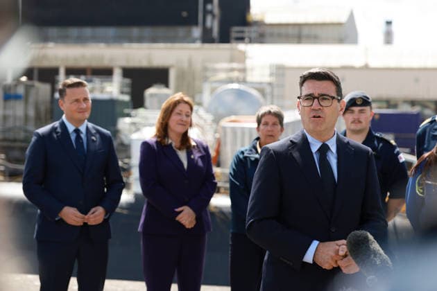 United Kingdom: Prime Minister Andy Burnham visits BAE Systems in Barrow-in-Furness