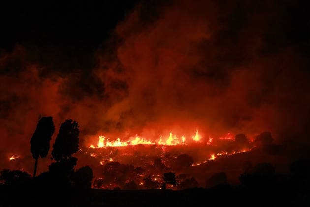 Greece, wildfires on Crete