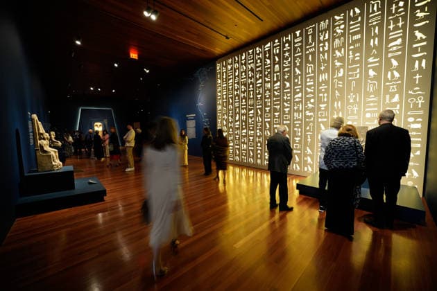Arts, USA, Opening of the ‘Treasures of the Pharaohs’ exhibition in San Francisco