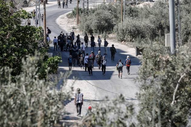 Middle East conflict, West Bank, Israeli settlers enter Nablus