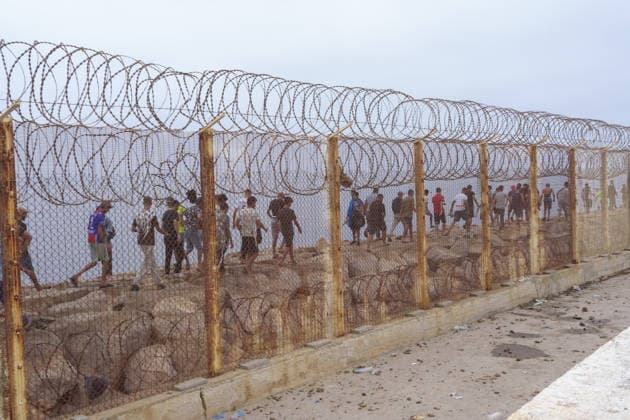 Morocco: Migrants in Fnideq on the border with Ceuta, Spain