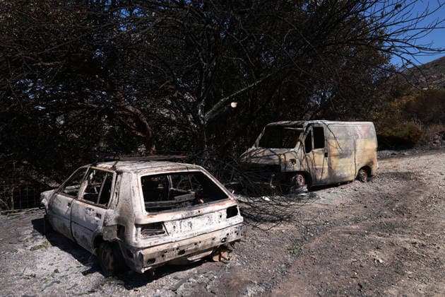 Greece: Damage caused by forest fires in Crete
