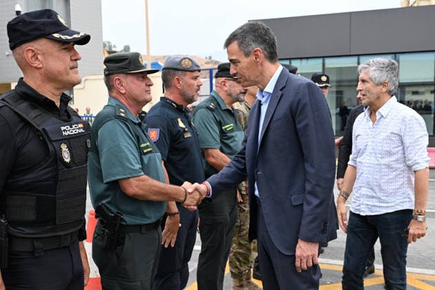 Spain, migrants in Ceuta, visit by Pedro Sánchez