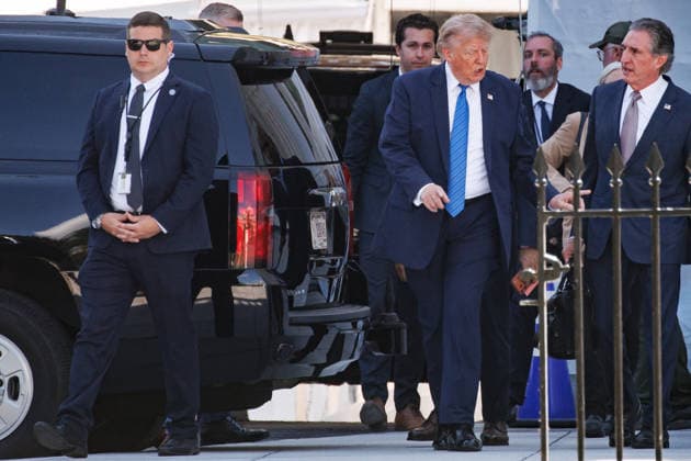 USA: Donald Trump on his way to Camp David
