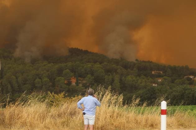 France, forest fires in the Var department