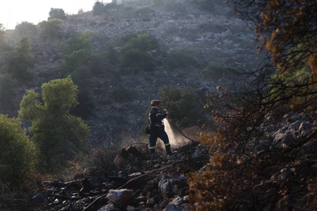 Greece, wildfires near Athens