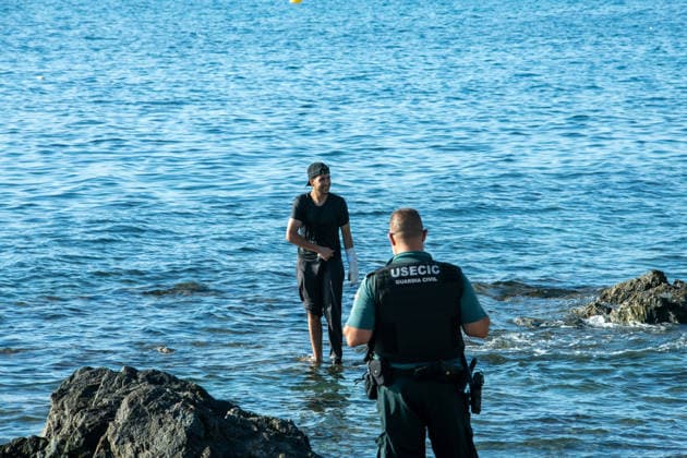 Spain, migrants in Ceuta