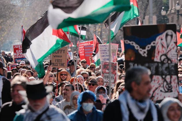 Australia, pro-Palestinian protests in Melbourne
