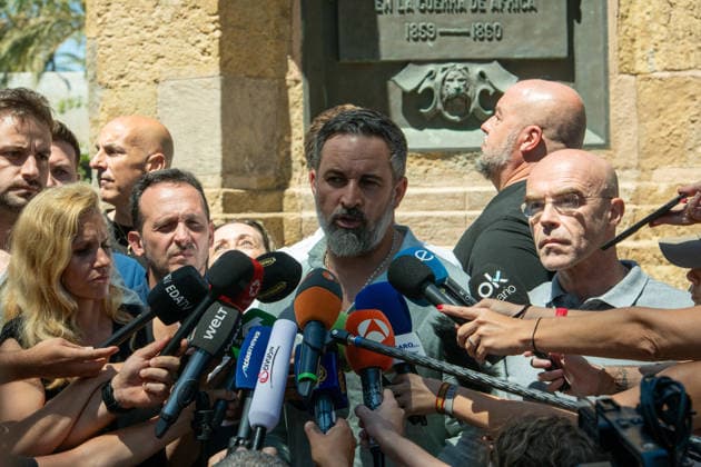 Spain: Santiago Abascal’s press conference in Ceuta