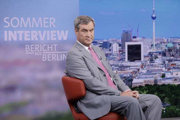 Berlin: Markus Söder in the ARD summer interview