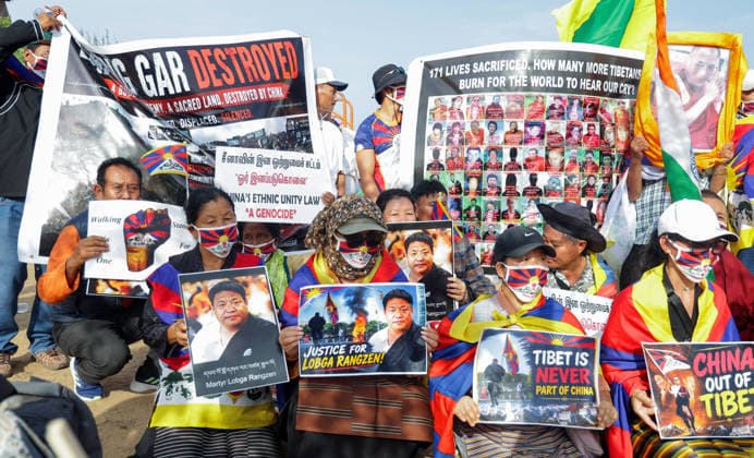 India, pro-Tibet demonstration in Chennai