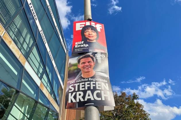 Berlin, election posters for the House of Representatives election
