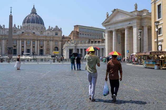 Italy, heatwave in Rome