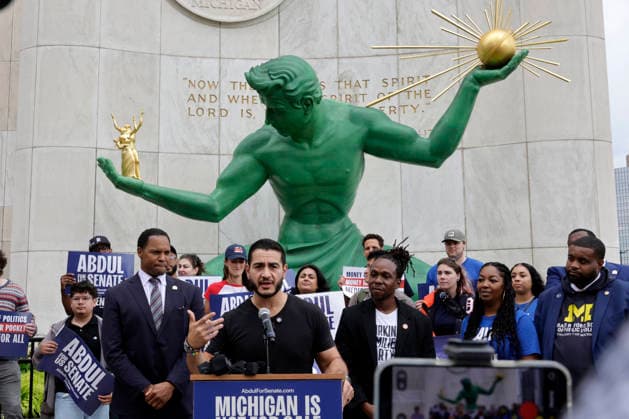 USA, Abdul El-Sayed’s election campaign in Detroit