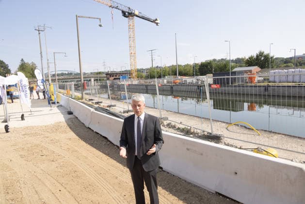 Bavaria: Steffen Bilger visits the Kachlet lock on the Danube in Passau
