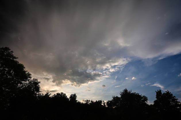 North Rhine-Westphalia, thunderstorm in Essen
