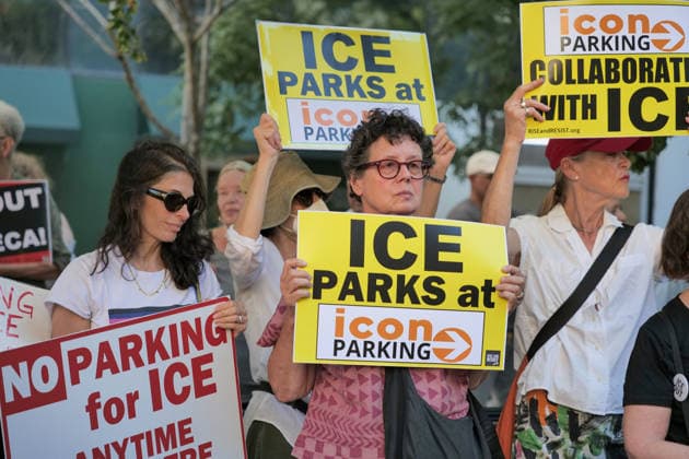 USA, Protest against ICE in New York