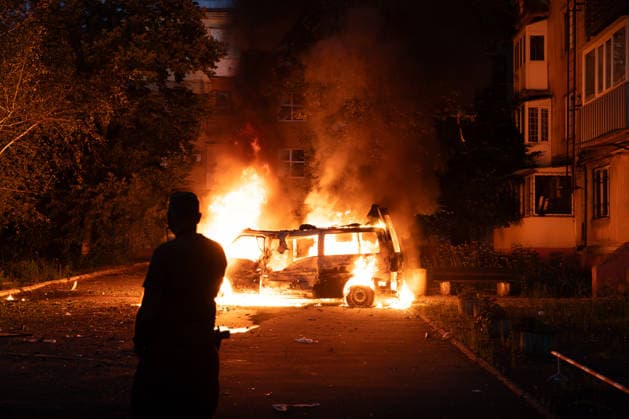 War in Ukraine, Russian drone attack on Kramatorsk