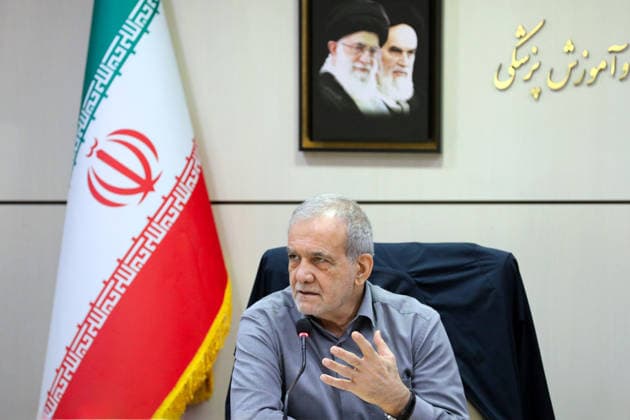 Iran, meeting with President Massud Peseschkian in Tehran