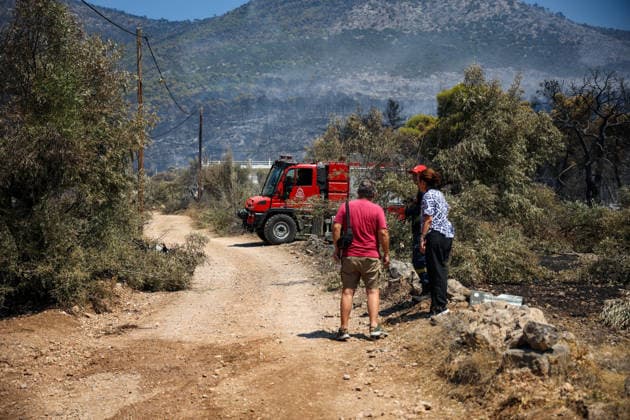 Greece, wildfires in Attica